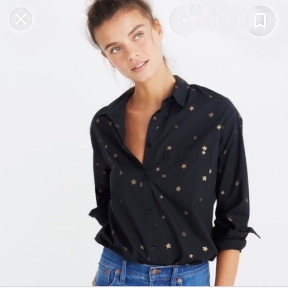 Madewell Tops - Like new Madewell star shirt black XS